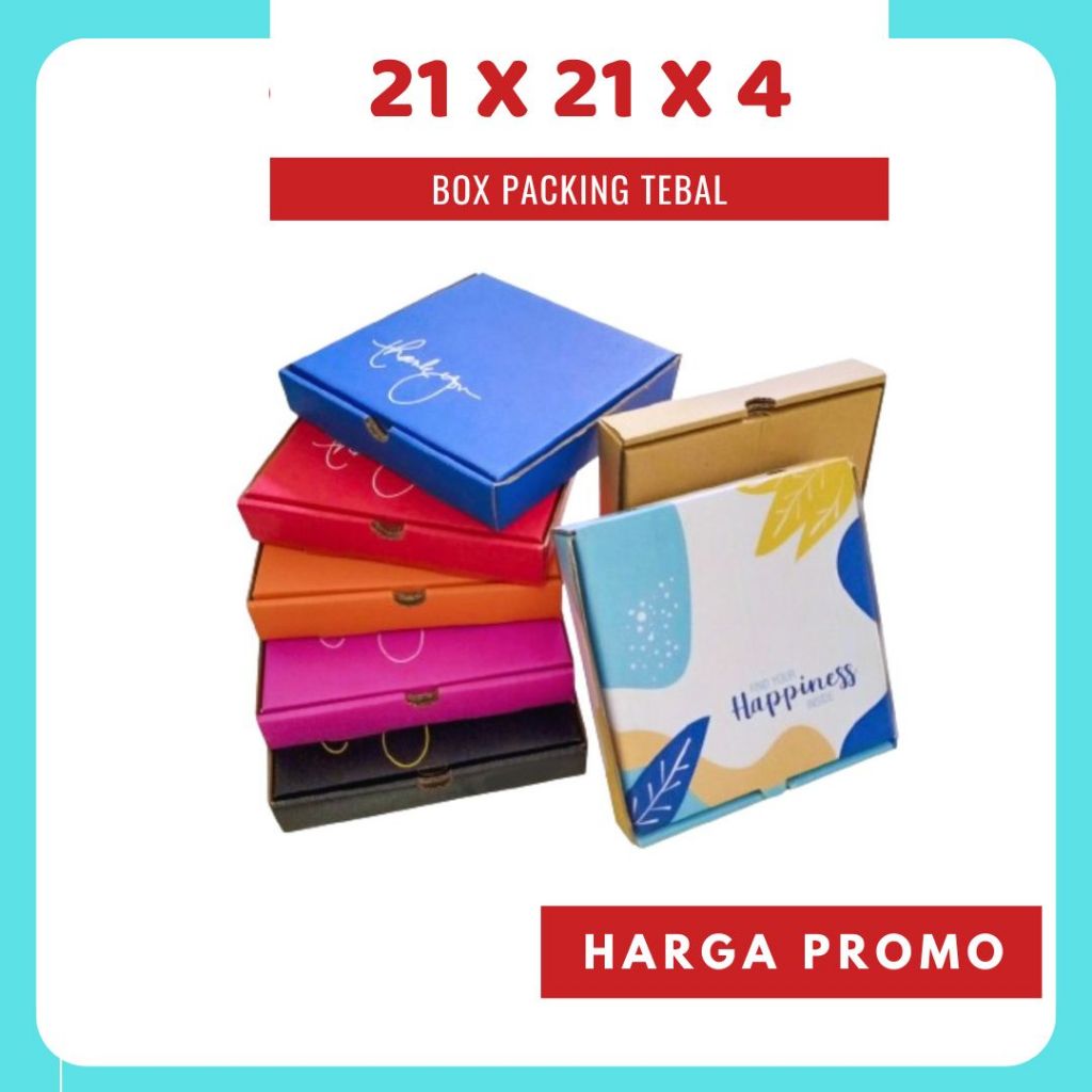 

Box 21x21x4 cm LD Pizza/Karton/Polos/kardus/Hampers/brownis/ied mubarak