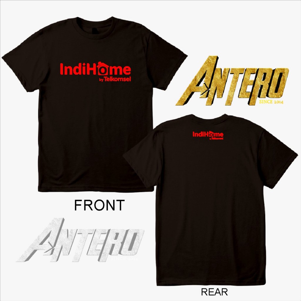 Kaos distro perusahaan  bumn Indihome by Telkomsel dewasa dan anak