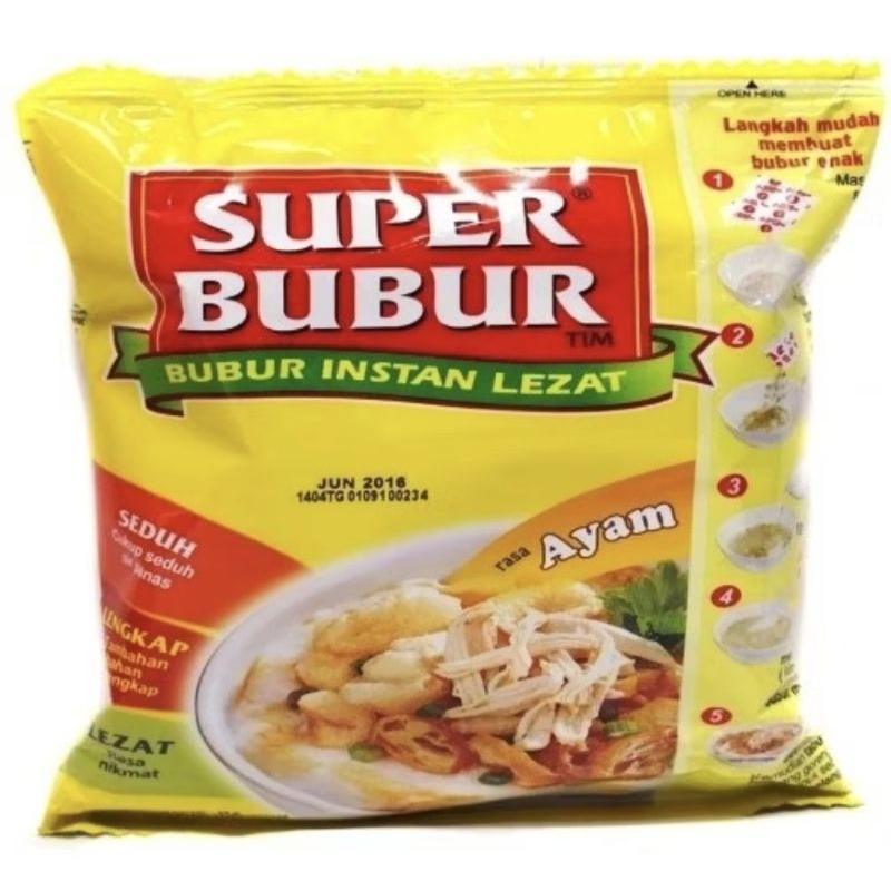 

SUPER BUBUR SOTO/ ABON SAPI /KARI AYAM 45 GRAM