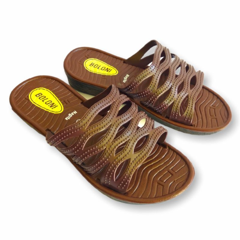 Sandal Slop Wanita BOLONI NAGITA Sandal Karet Kekinian
