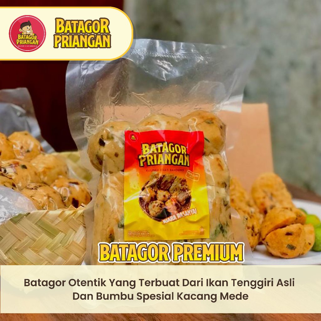 

Batagor Priangan isi 10 Premium 100% Ikan Tenggiri - batagor bandung - isi tahu 5 pc dan baso 5 pc