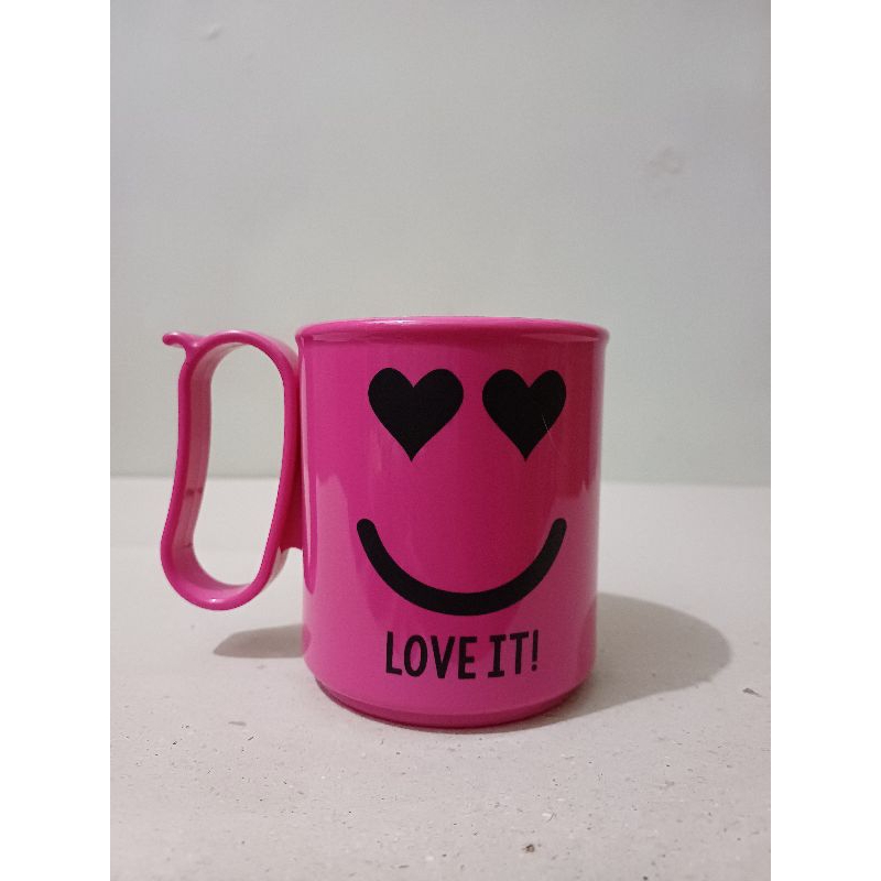 PROMO Micro Mug Love It Tupperware Original Gelas/Cangkir 300 mL Fushia