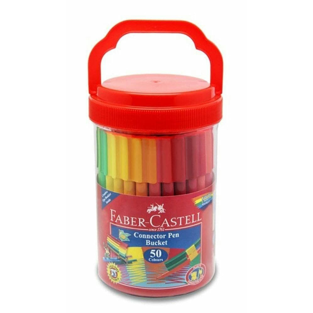 

Connector Pen Faber Castel Mewarna Anak Wadah Unik Isi 50 Warna