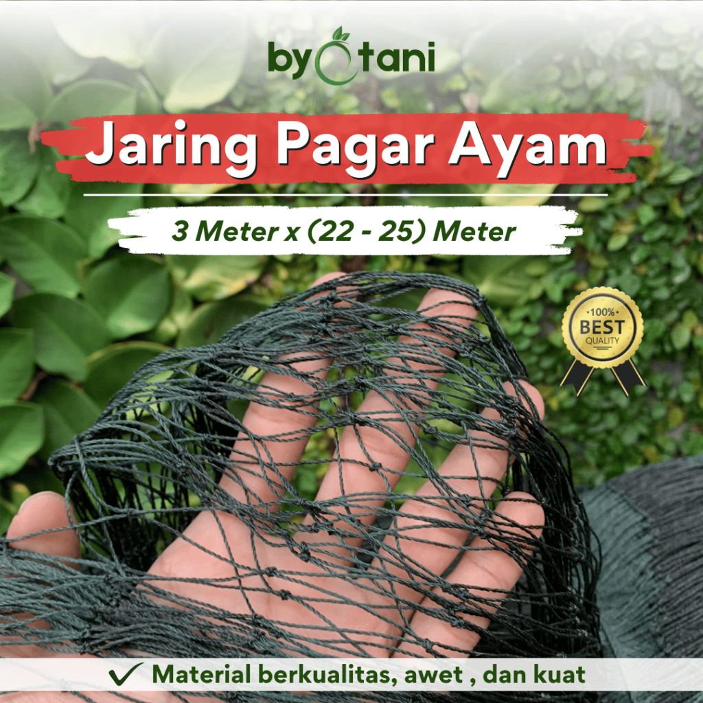 Jaring Ayam 3 meter / Jaring Kandang Ayam / Jaring Kebun / Jaring Serbaguna