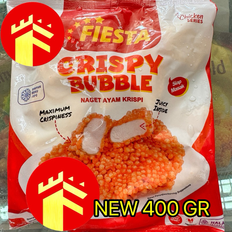 

FIESTA CRISPY BUBBLE 500 GR CHICKEN NUGGET CRISPY BUBBLE FIESTA