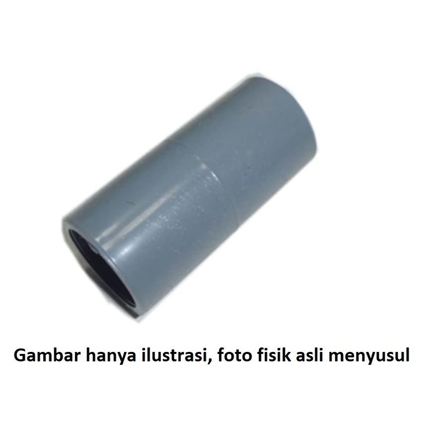 Sock soket socket pipa PVC 12" 12 in inci inch abu abu sambungan merk CM taiwan AW tebal