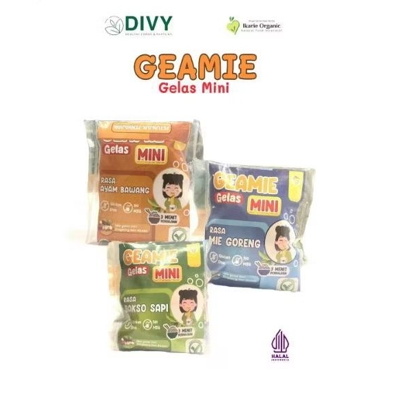 

Mie Gelas Mini Gluten Free Geamie Miie Sehat Alami Tanpa MSG