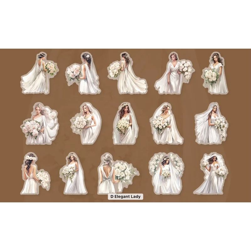 

Sticker Transparant Vintage Aesthetic Scrapbooking Journaling