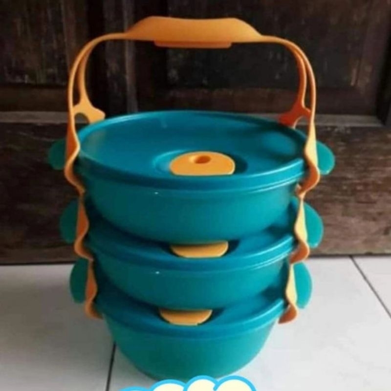 TUPPERWARE CARRY ALL BOWL SET TOSCA (TANPA TALI)
