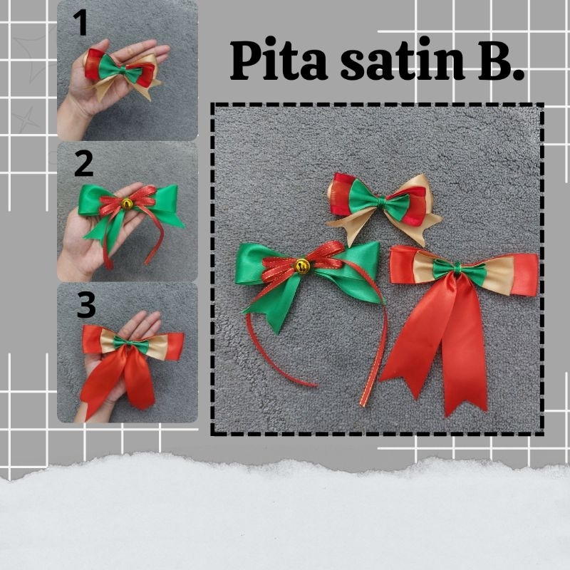 

hiasan pita satin hampers kado