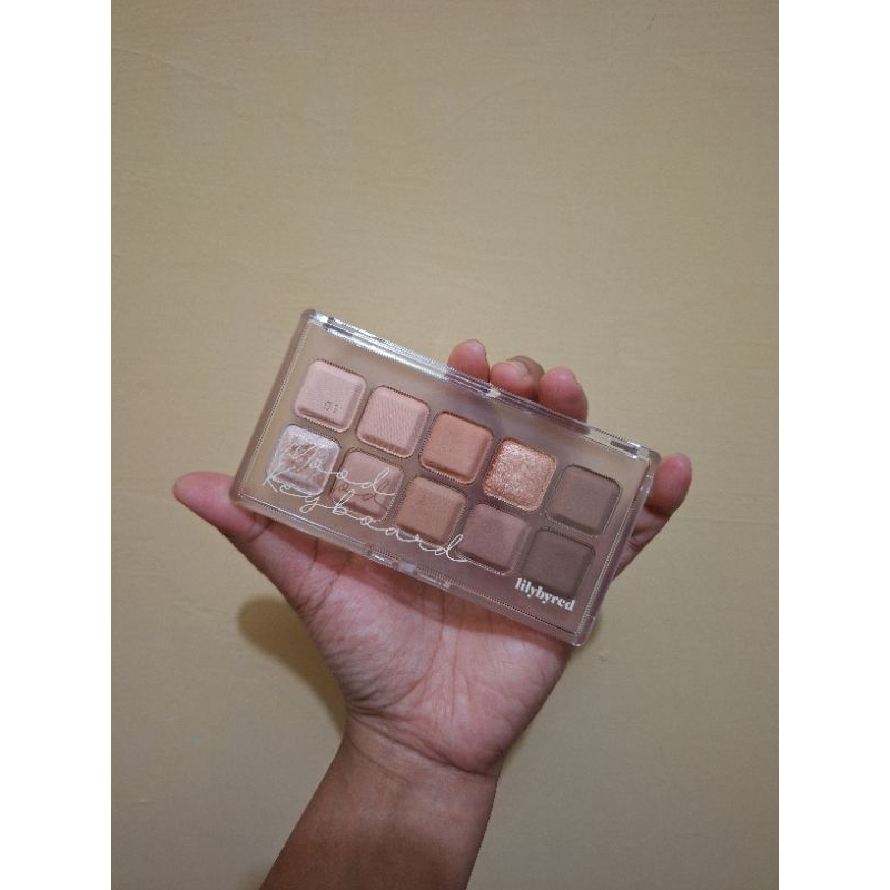 (PRELOVED) Lilybyred Mood Keyboard Eyeshadow Palette (01 Ash Cinnamon)
