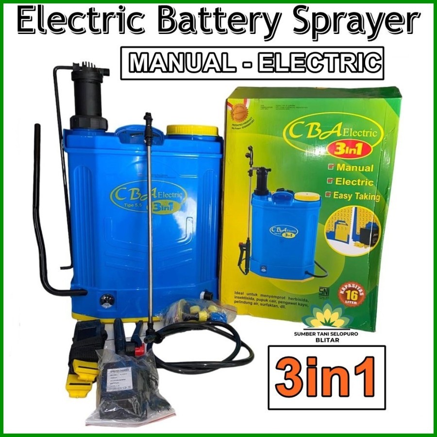 Sprayer Elektrik CBA Electric 3 in 1 Alat Semprot hama Cba 3in1 cba 16