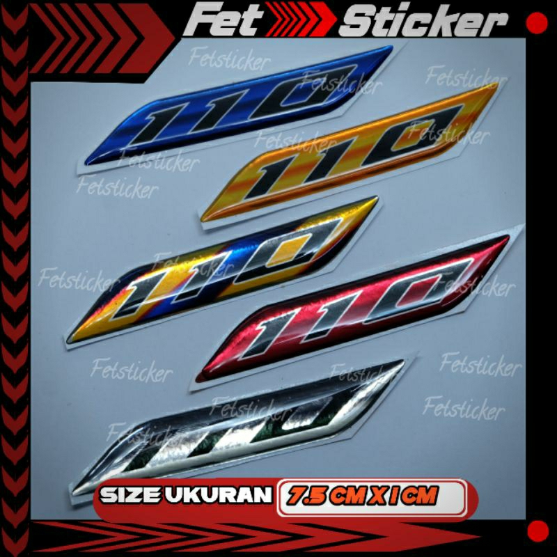 Emblem Timbul 110 Vario / Emblem 110 Honda