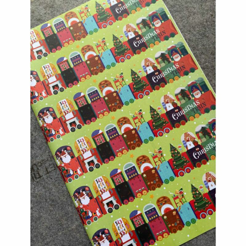 

Kertas Kado Natal / Kertas Kado Merry Christmas / Christmas Wrapping Paper ( holiday train )