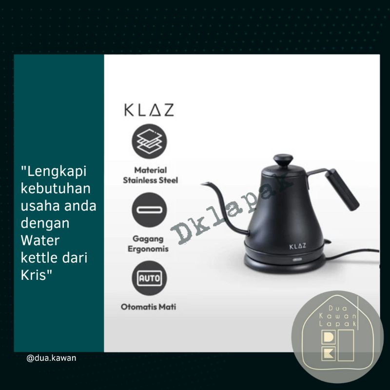 Klaz Teko Listrik Gooseneck 800 Ml Pemanas air