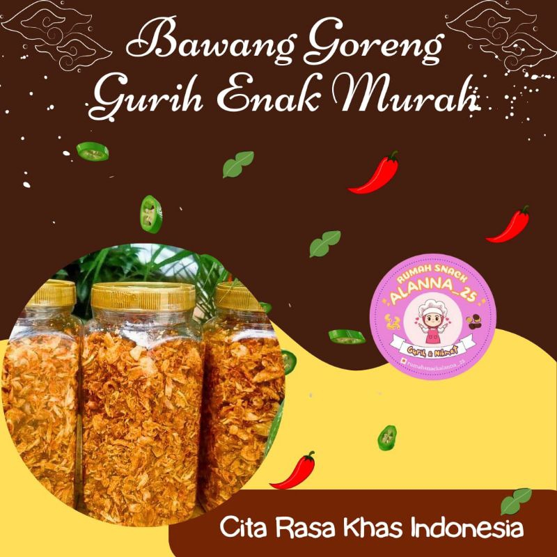 

Bawang goreng murah premium enak gurih reyah bisa kiloan 1 kg Terlaris