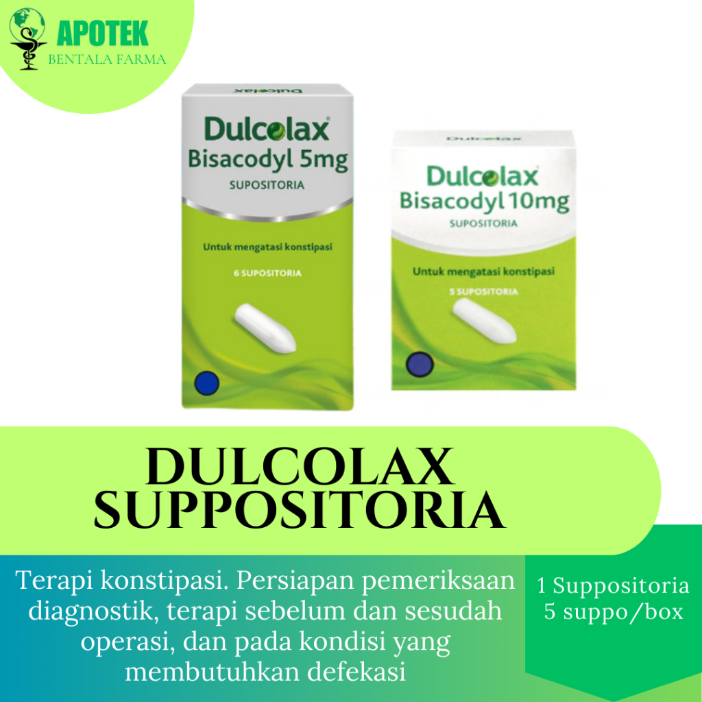 Dulcolax Suppositoria Anak 5mg | Dewasa 10mg