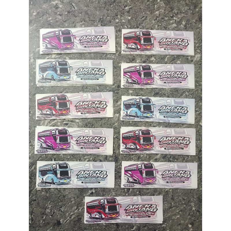 

Stiker bus terbaru ORIGINAL Aneka bintang isi 36 pcs