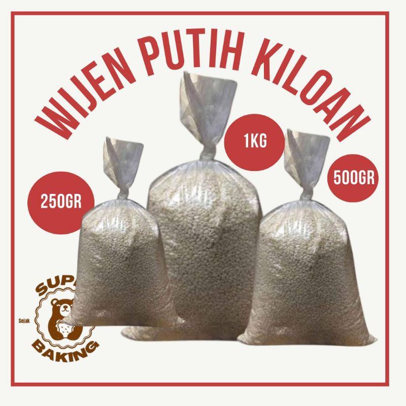 

Wijen Putih White Sesame Biji Wijen 1Kg,500gr,250gr