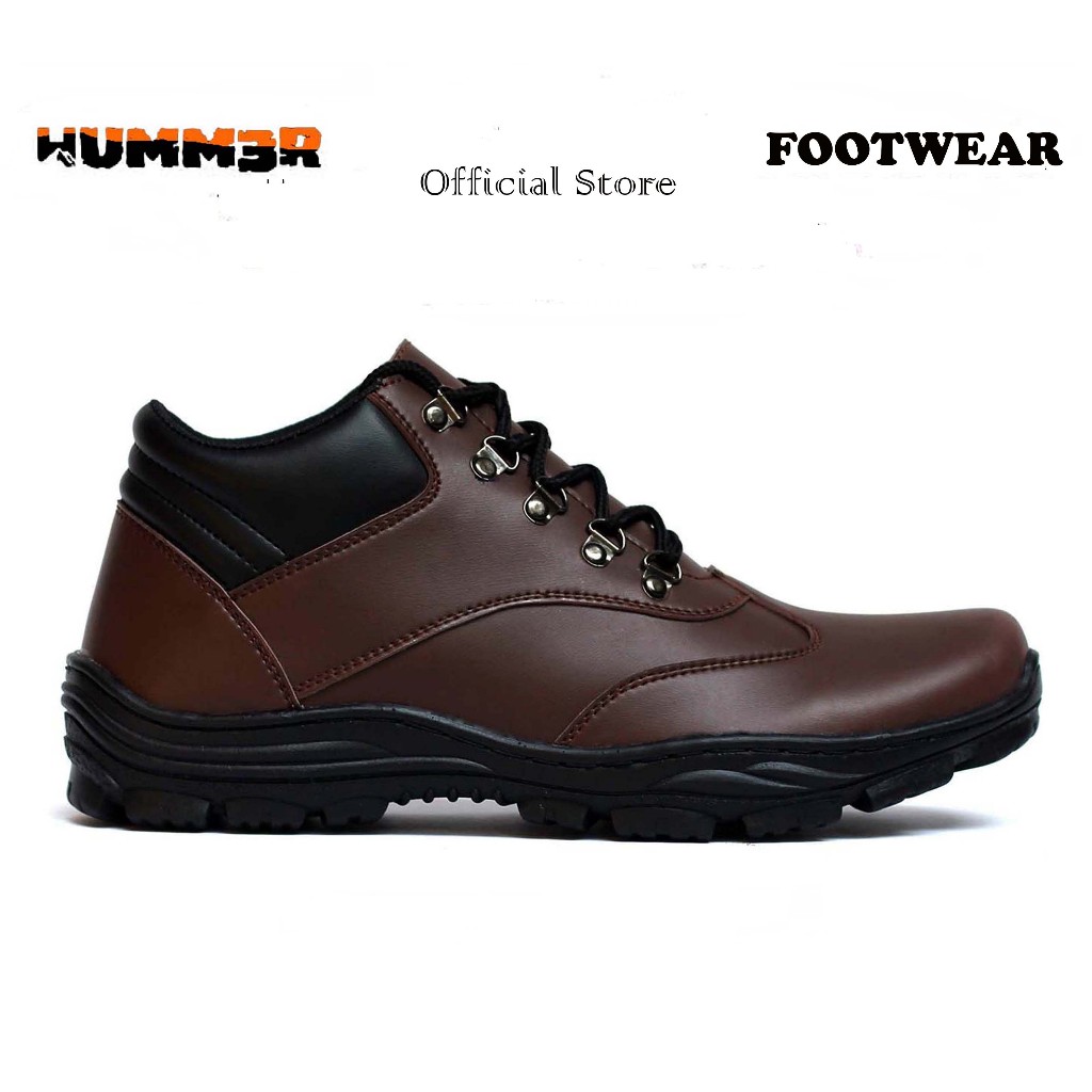 Humm3r Ramses Copy Brown - Sepatu Boots Pria Jumbo