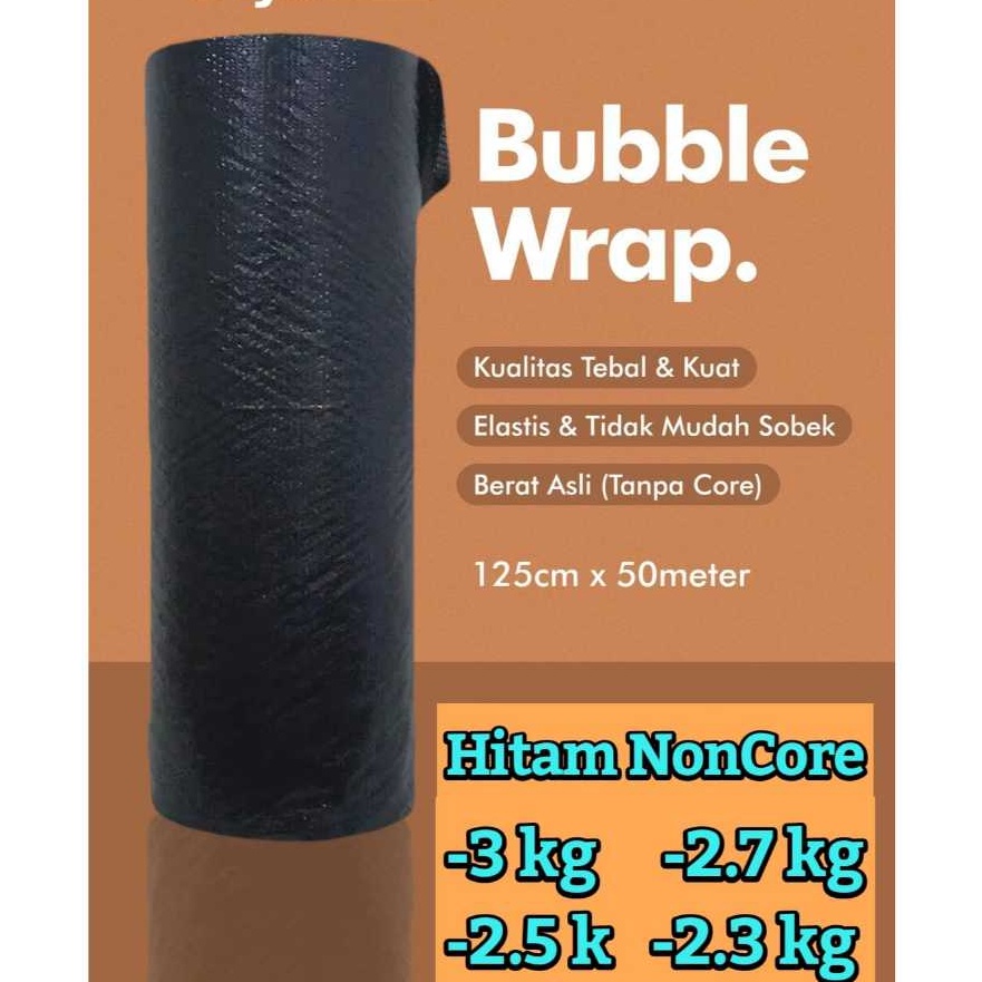 

KF7 BUBBLE WRAP HItam DIJAMIN MURNI BERAT MURNI 5meter x 125cm Asli 5meter Alot Tebal Kuat