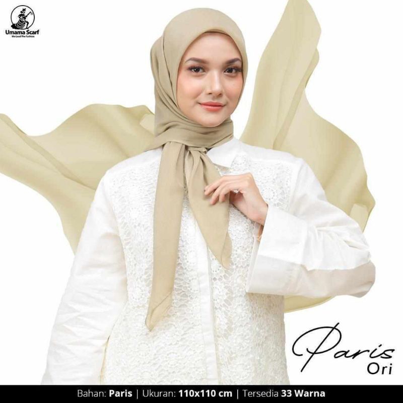 HIJAB SEGIEMPAT PARIS UMAMA SCARF / PARIS JADUL ORIGINAL UMAMA SCARF SEGI EMPAT BASIC VOAL