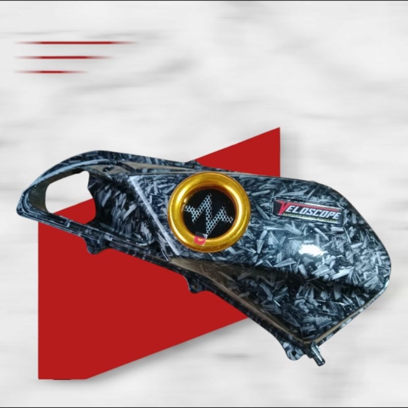 VELOSCOPE DONAT DETAK/COVER FILTER CARBON FORGED VARIO 160 DAN PCX 160 ORI AHM MODIFIKASI