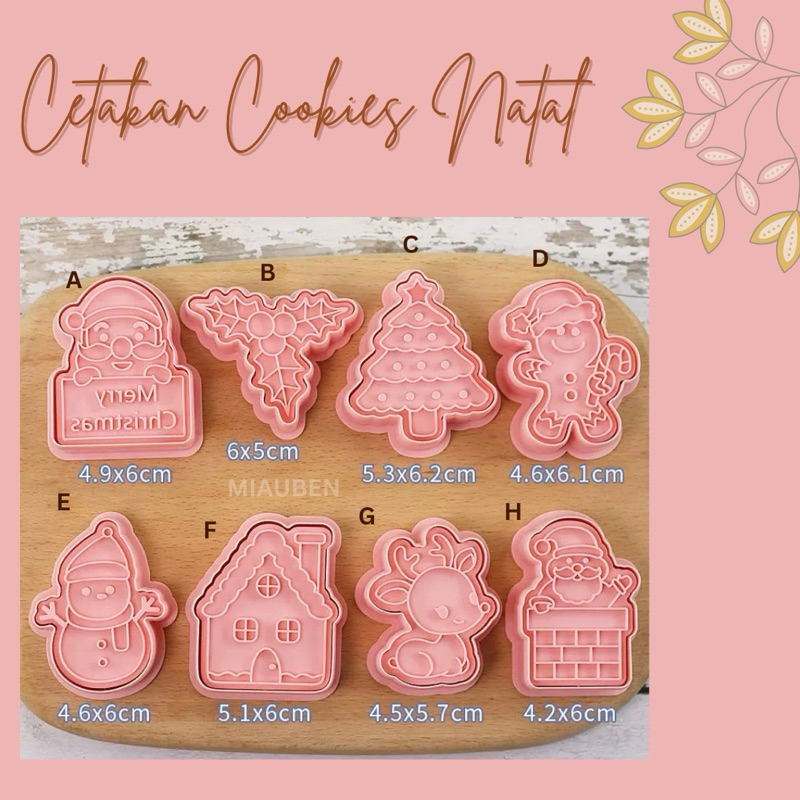 Cetakan cookies natal cetakan kue natal cookies cutter