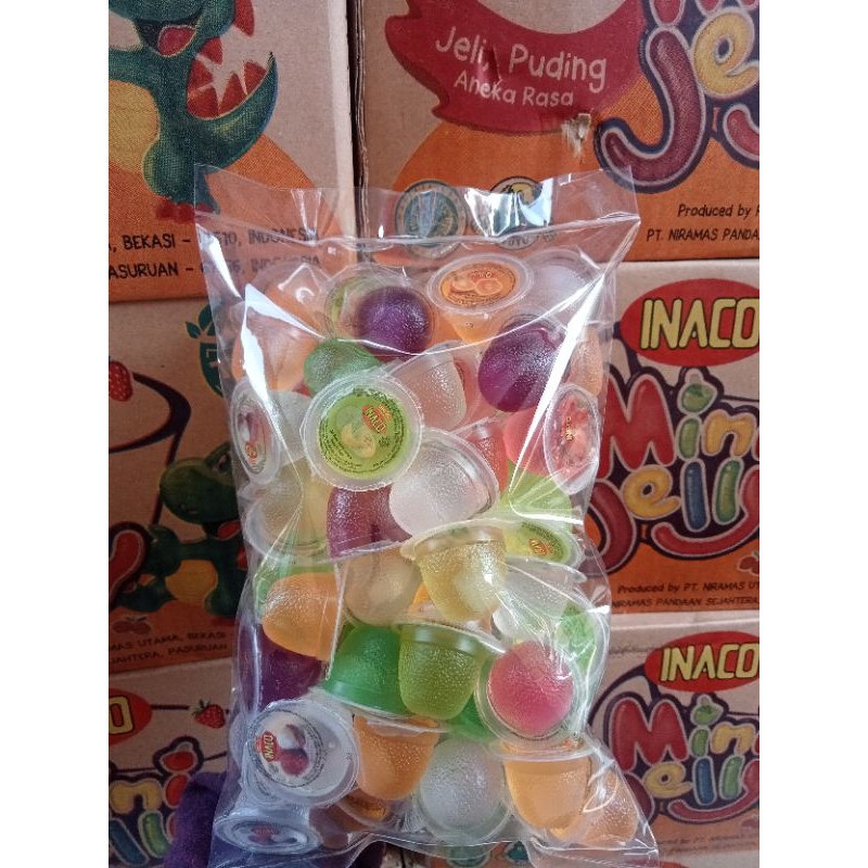 

jelly inaco curah 1kg(64-66 pcs) rasa mix agar jely inaco puding