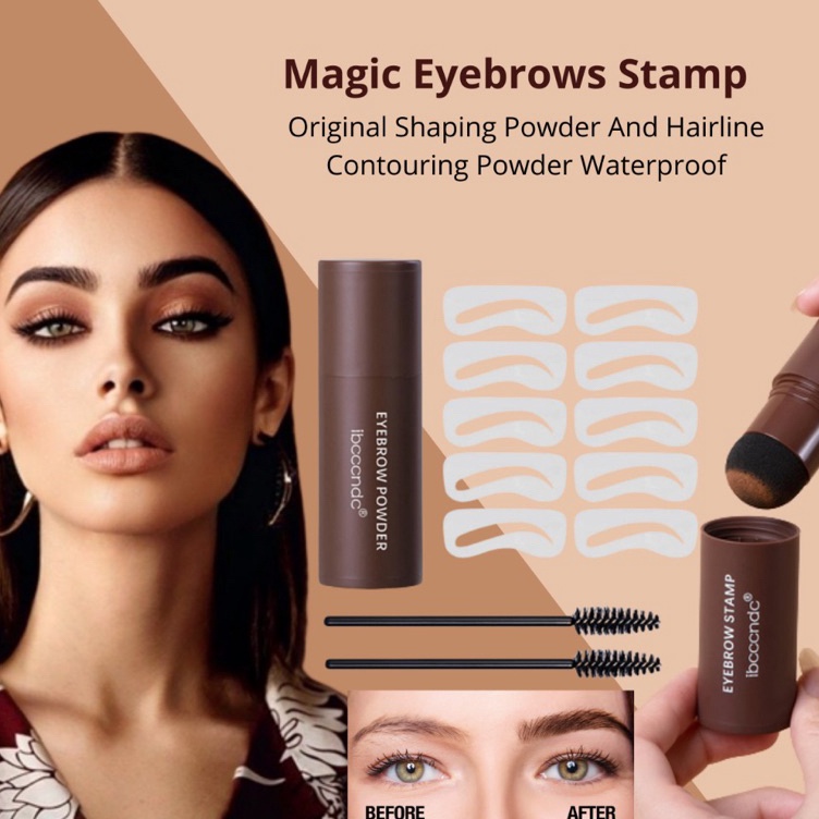 Serba Mutu  FEALI Eyebrow Powder Cetakan Alis Instan  Eyebrow Stamp  Alis Stempel Alis  Waterproof d