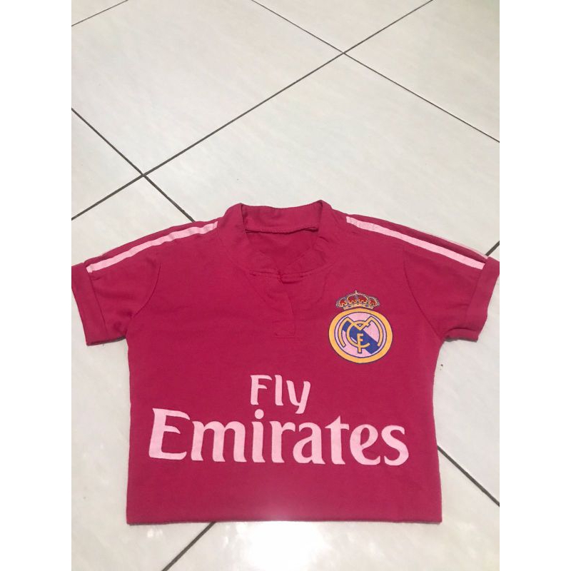 preloved croptop real Madrid