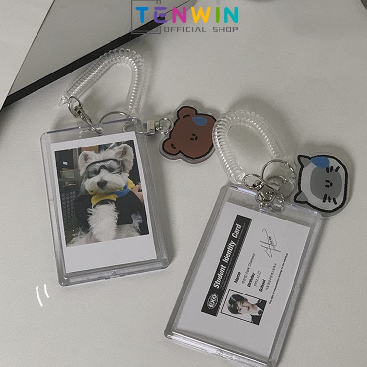 

Best Promo Card ProtectorCard HolderGantungan Kunci Holder Kartu Bahan Akrilik Transparan Ukuran 3 InciTenwin