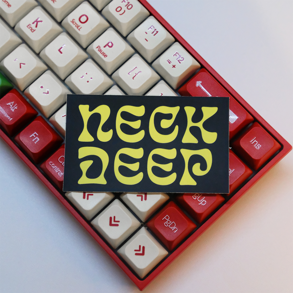 STICKER NECK DEEP BAND DESIGN