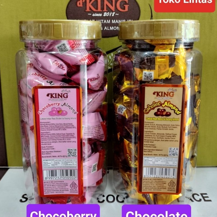 

DAPATKAN Cokelat Kacang Almond Bonibol DKing Per Toples Bag 4 PC