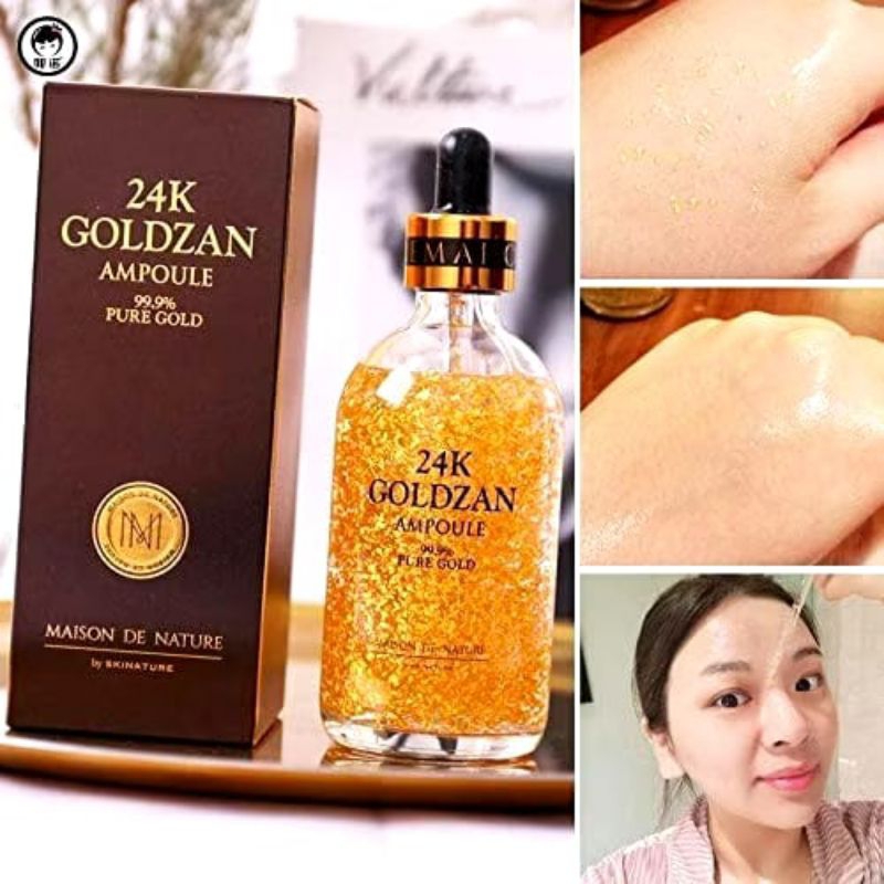 SERUM GOLDZAN 24K AMPOULE SERUM WAJAH GLOWING 100% ORIGINAL UNTUK MENGHILANGKAN BEKAS JERAWAT DAN FL