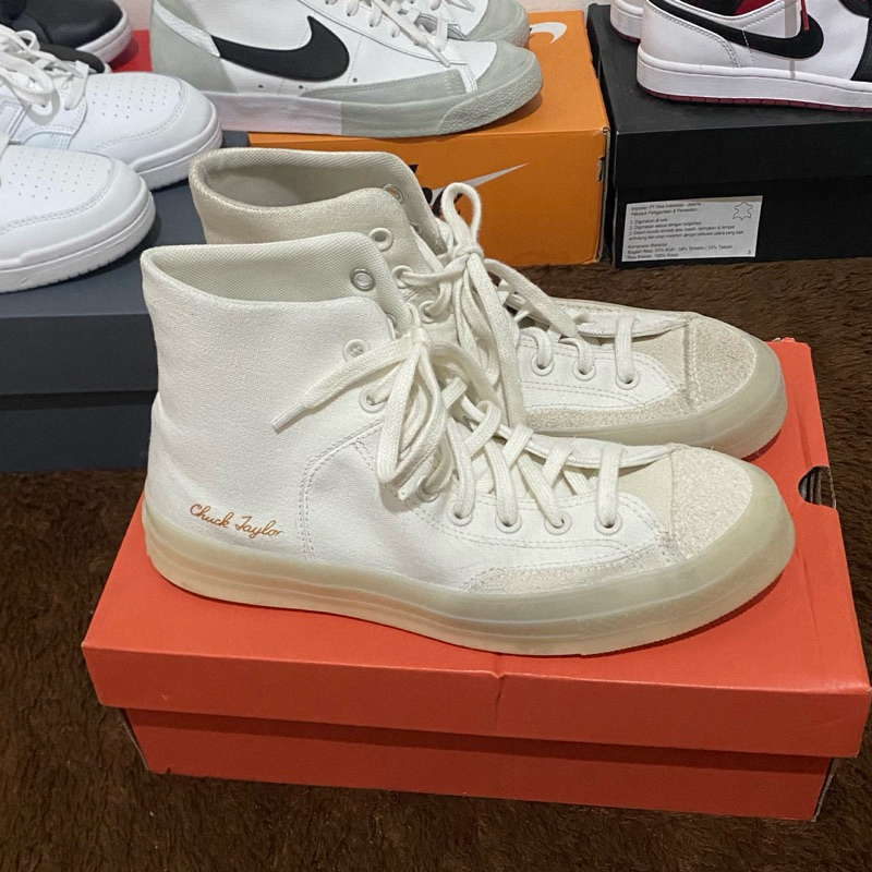 sepatu converse cream chuck taylor original second