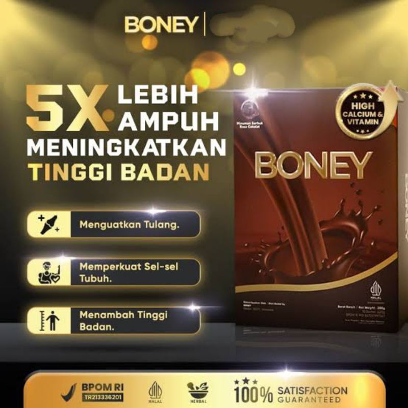 

Susu Boney / Peninggi Badan Rekomendasi / Naik 5-15 Cm/ Bpom Approved