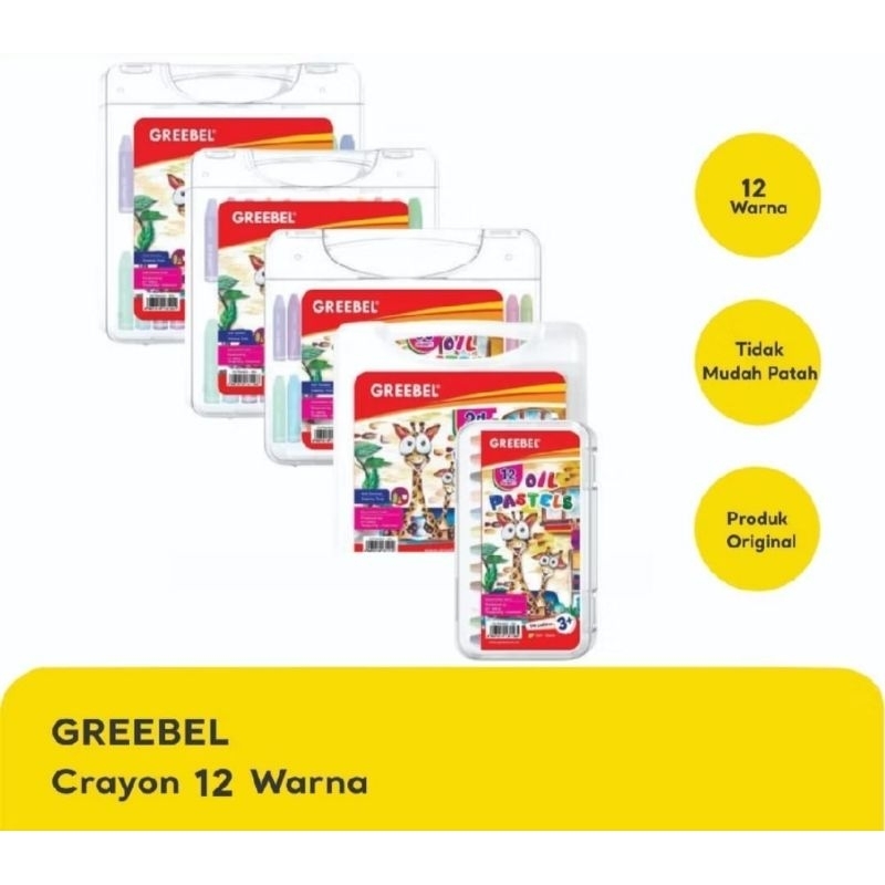 

Crayon GREEBEL isi 12, 18, 24, 36, 48, 55 warna