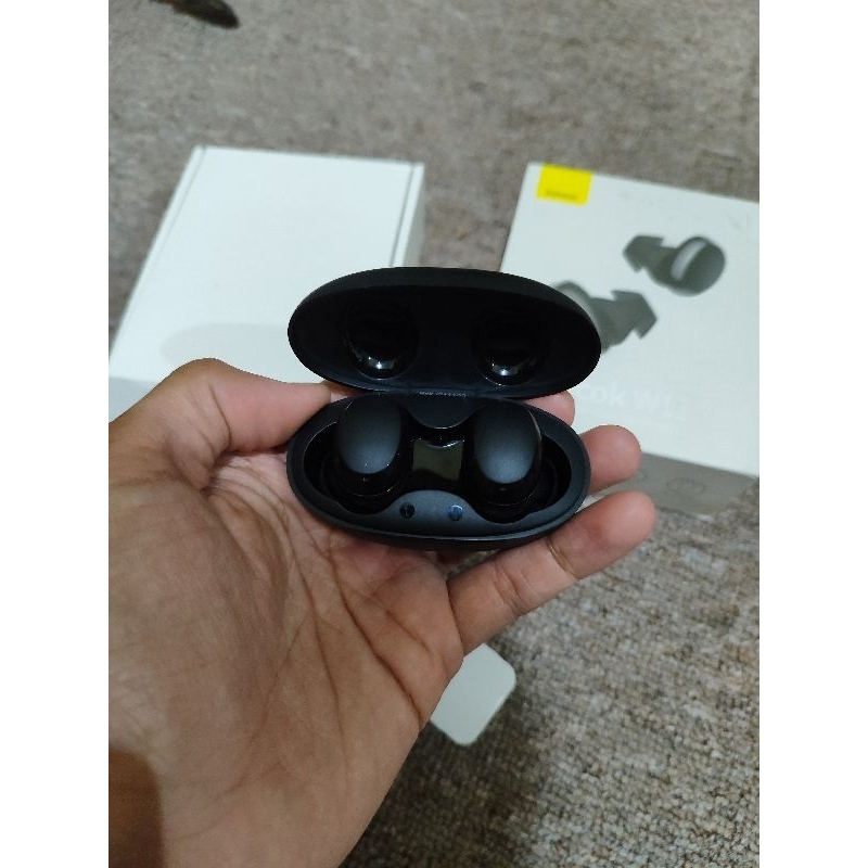 Baseus WM11 True Wireless Earbuds - Hitam, Putih, Biru | In-ear Headphones dengan ANC dan IPX4