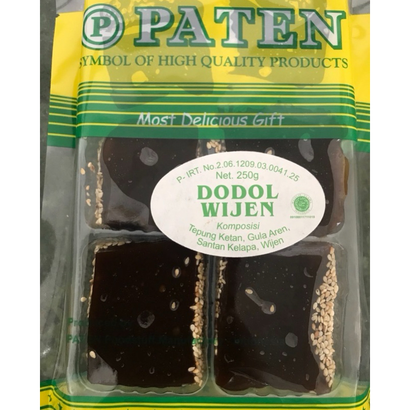 

Dodol wijen merk paten pematang siantar
