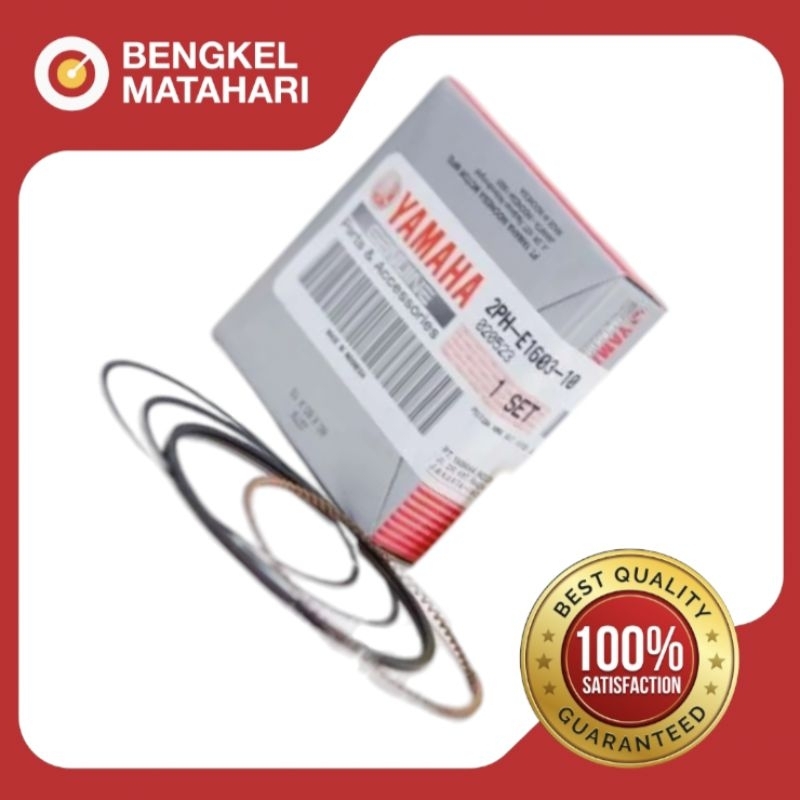 RING SEHER/RING PISTON (2PH) MIO M3, SOUL GT 125, FINO 125, X-RIDE 125 OVERSIZE STANDAR ORIGINAL YGP