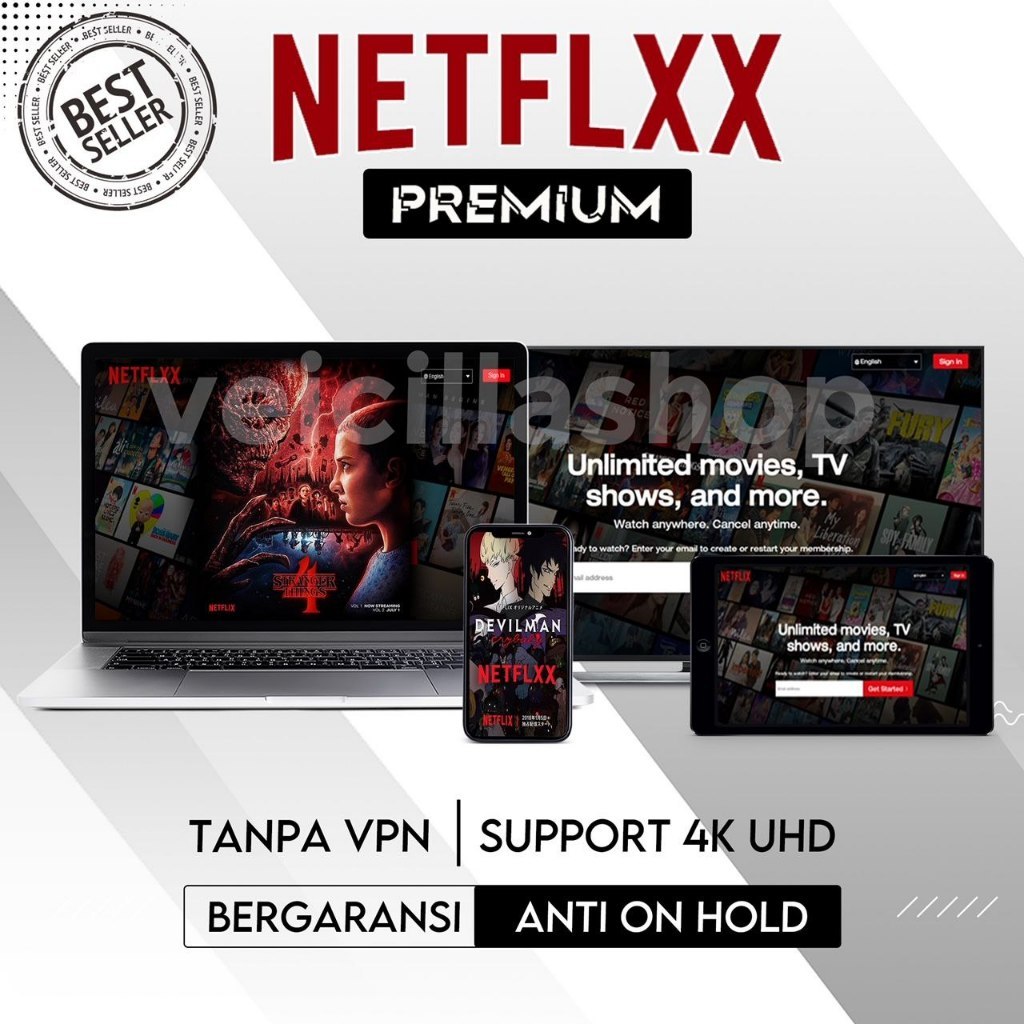 

LANGSUNG KIRIM! NETFLXX PREMIUM 1 BULAN FULL GARANSI!