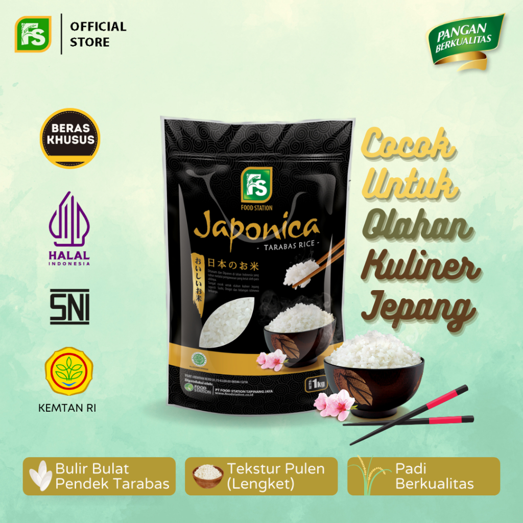 

Food Station - Beras Japonica Tarabas 1 Kg