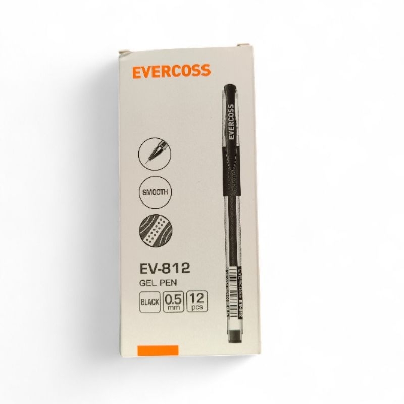 

1 pak isi 12 Pulpen Gel Pena Ballpoint Evercross 0.5 mm Murah