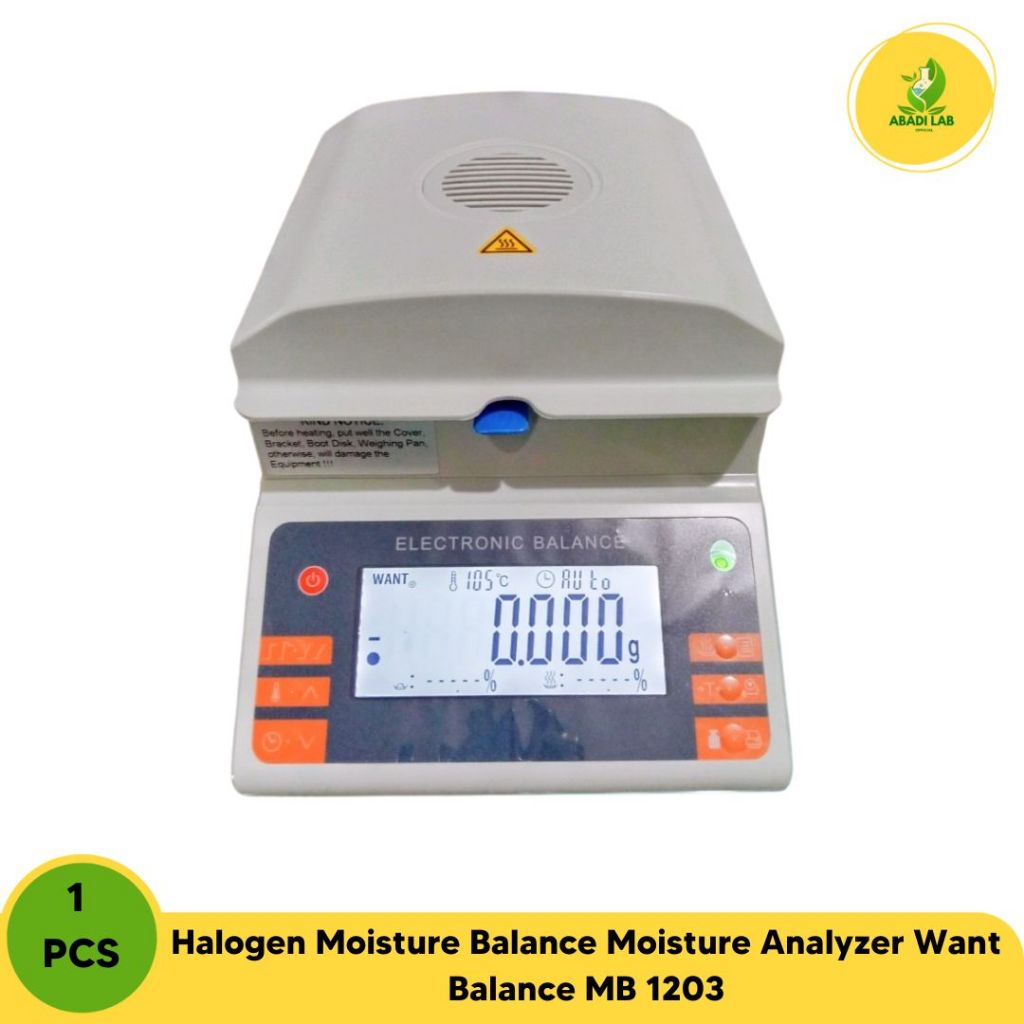 Halogen Moisture Balance Moisture Analyzer Want Balance MB 1203