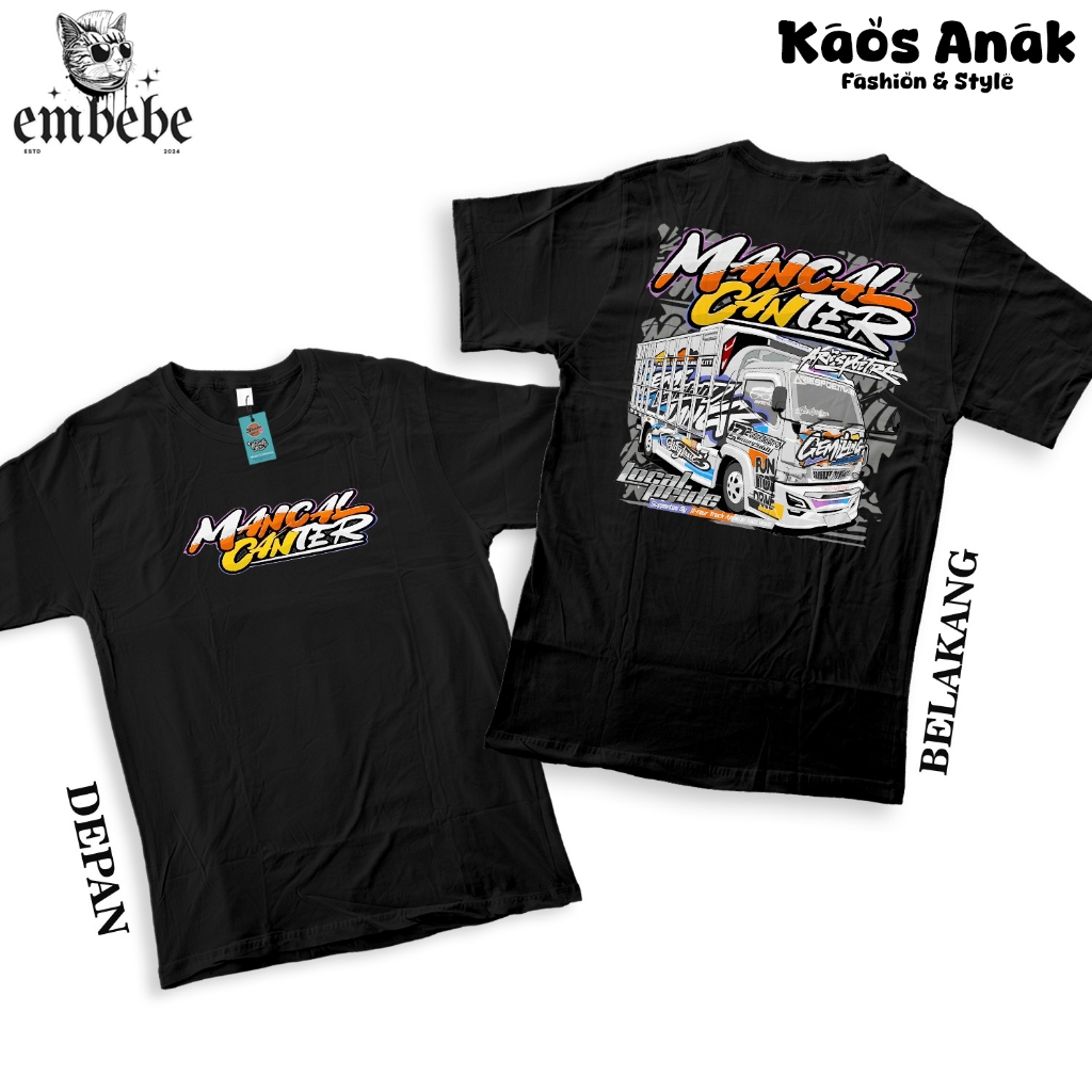 KAOS ANAK - KAOS TRUK MANCAL CANTER TRUK CANTER MANIA BAJU TRUK ATASAN TERBARU ANAK