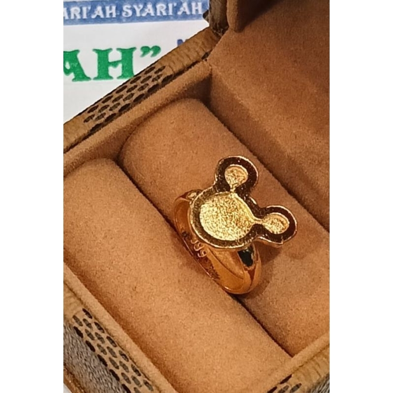 cincin mikky lapis emas 999