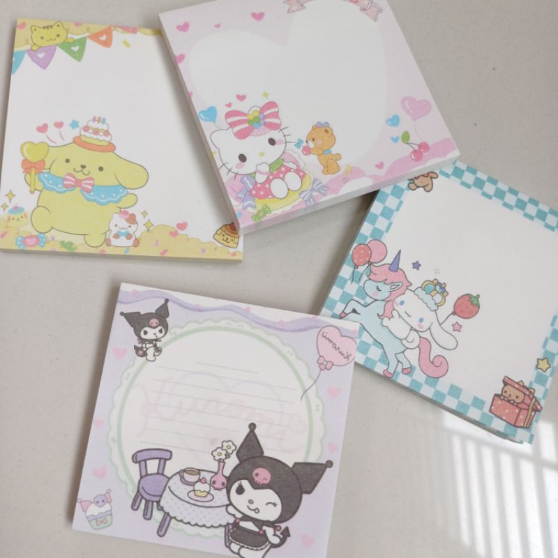

Sticky note 2782Q CINNAMOROLL HELLO KITTY KUROMI POMPOMPURIN