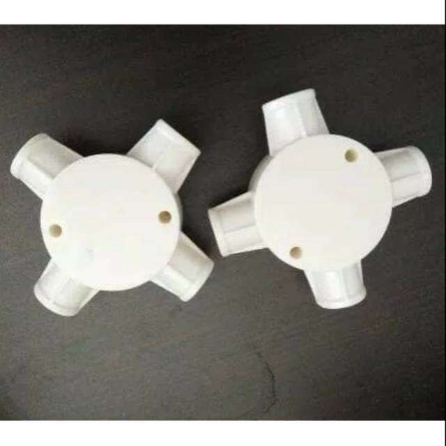 Dexta Kresdus Tdus T Dus Dos Cabang 4 Pipa Listrik Kresdos 20mm Putih Clipsal