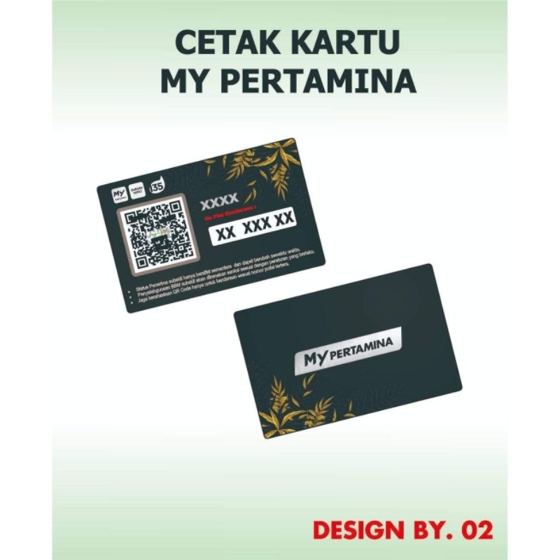 

Kartu My Pertamina Bahan PVC